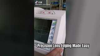 Um olhar mais atento: Edger de lente automática 3D sem padrão com tela de toque colorida de 8 "